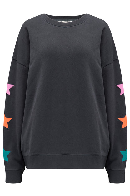 Eadie Relaxed Sweatshirt | Star Sleeve