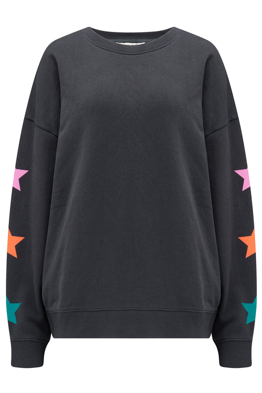 Eadie Relaxed Sweatshirt | Star Sleeve