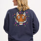 Eadie Relaxed Sweatshirt | Charcoal, Tiger & Stars