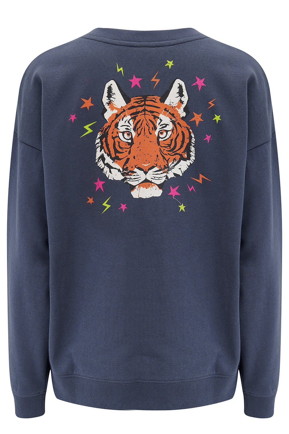 Eadie Relaxed Sweatshirt | Charcoal, Tiger & Stars