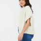 Teagan Short Sleeve Cardigan | Winter White