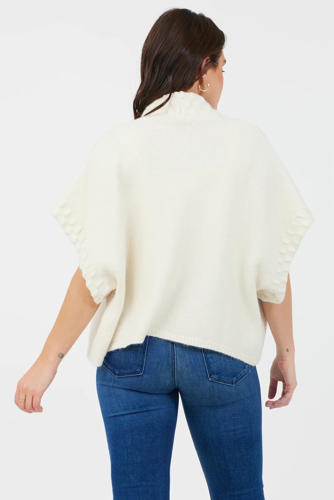 Teagan Short Sleeve Cardigan | Winter White