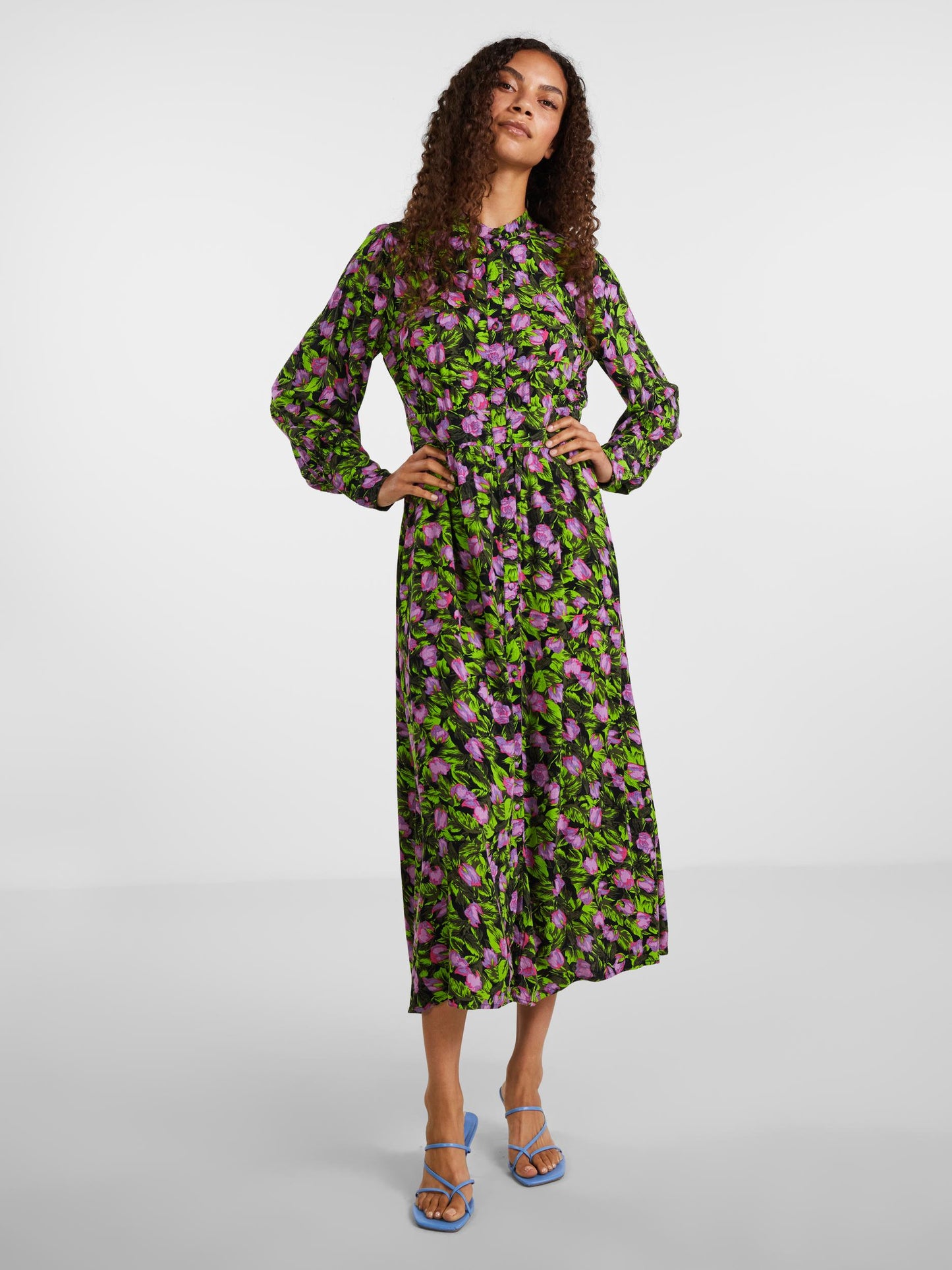 YAS Malulu Long Sleeve Shirt Dress