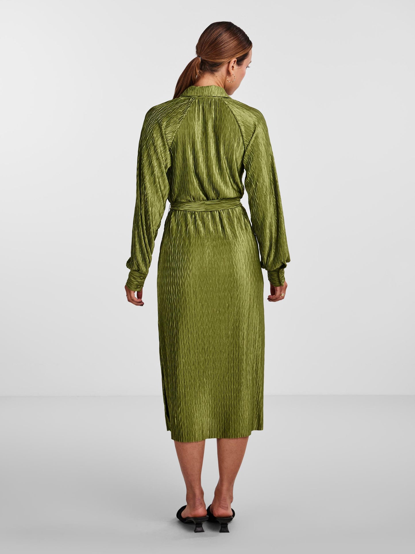 YAS Omira Dress | Cedar Green