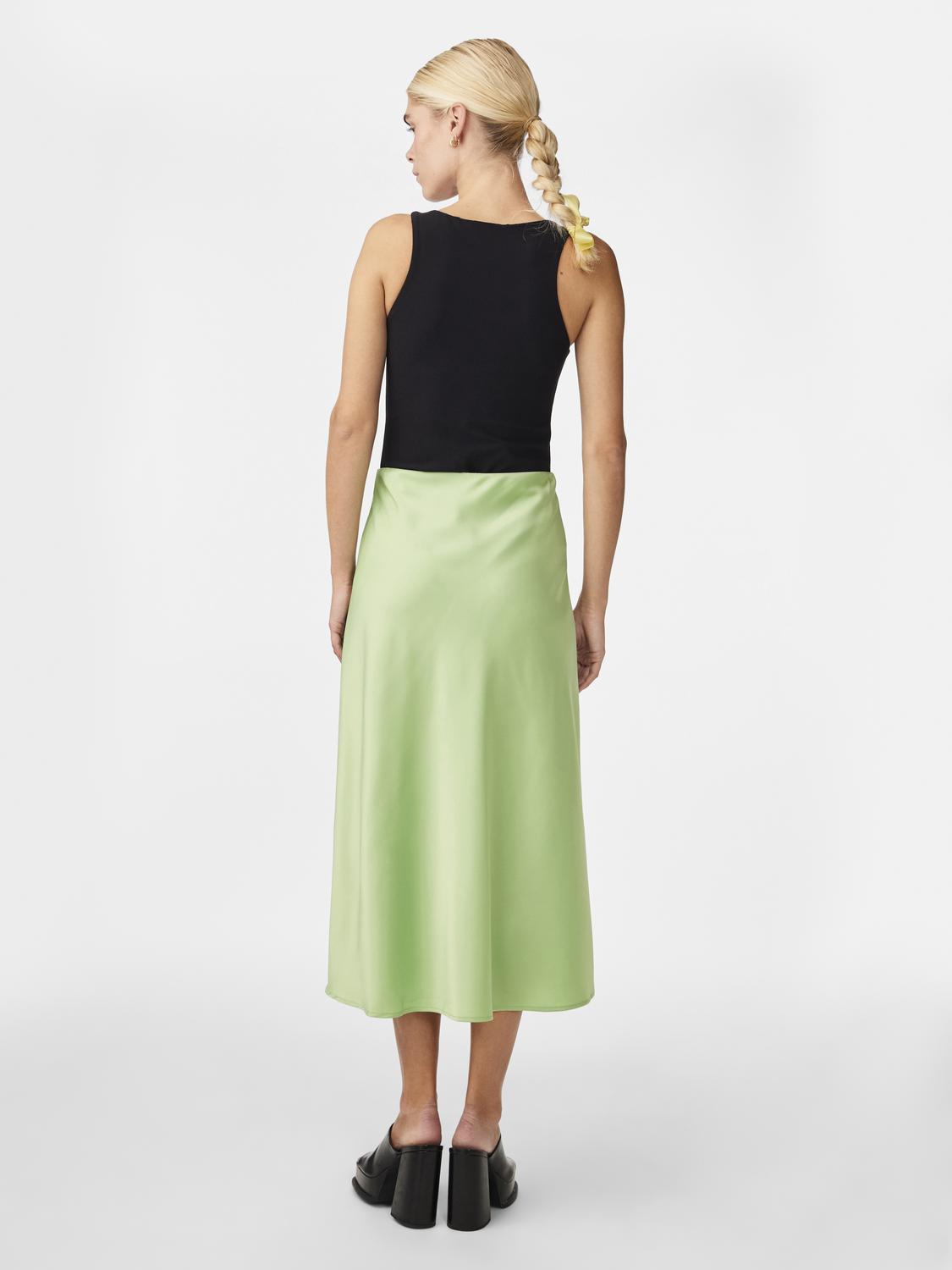 YAS Pella Midi Skirt | Quiet Green