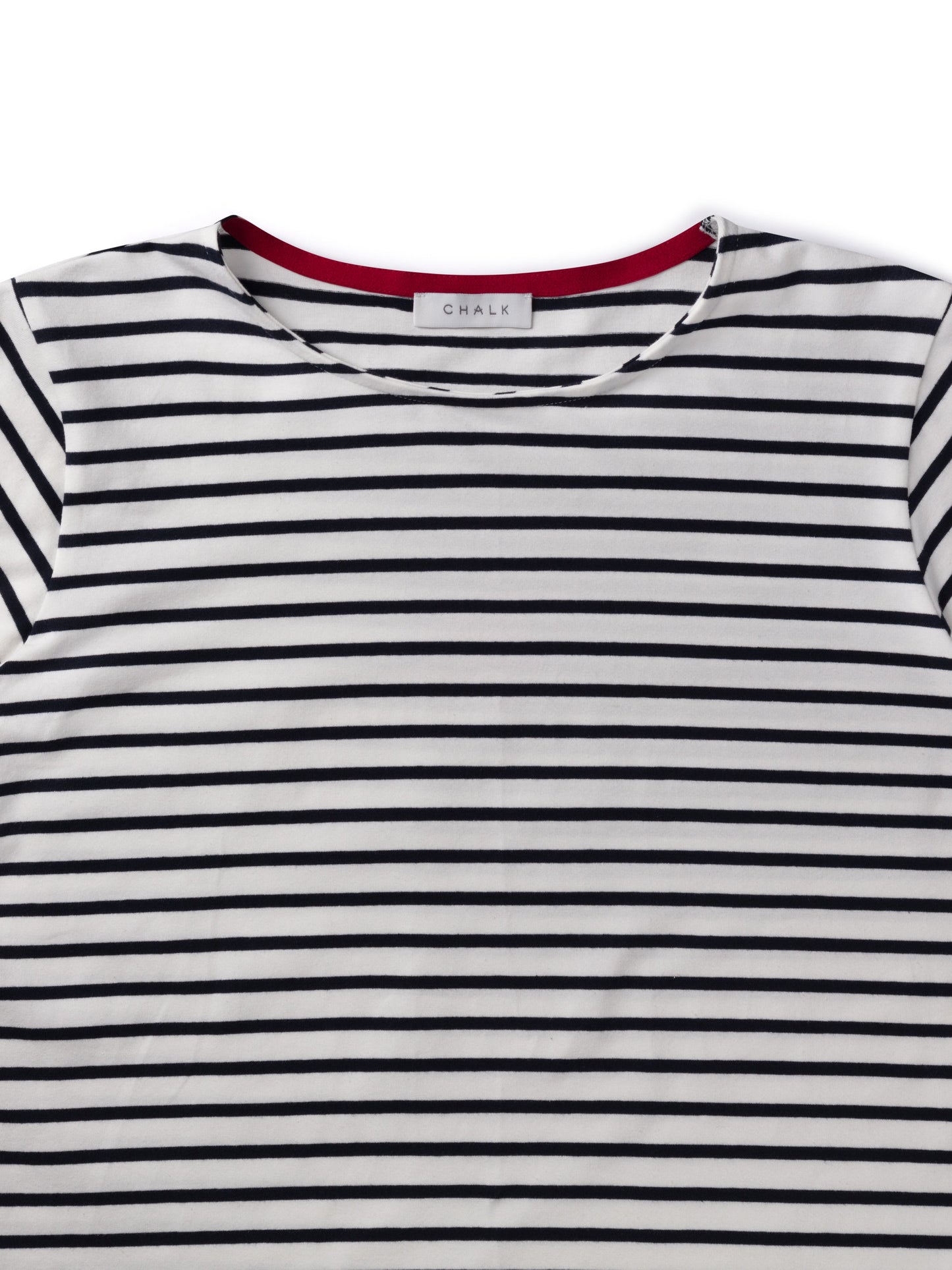 Fleur Stripe Long Sleeve T-Shirt | Navy