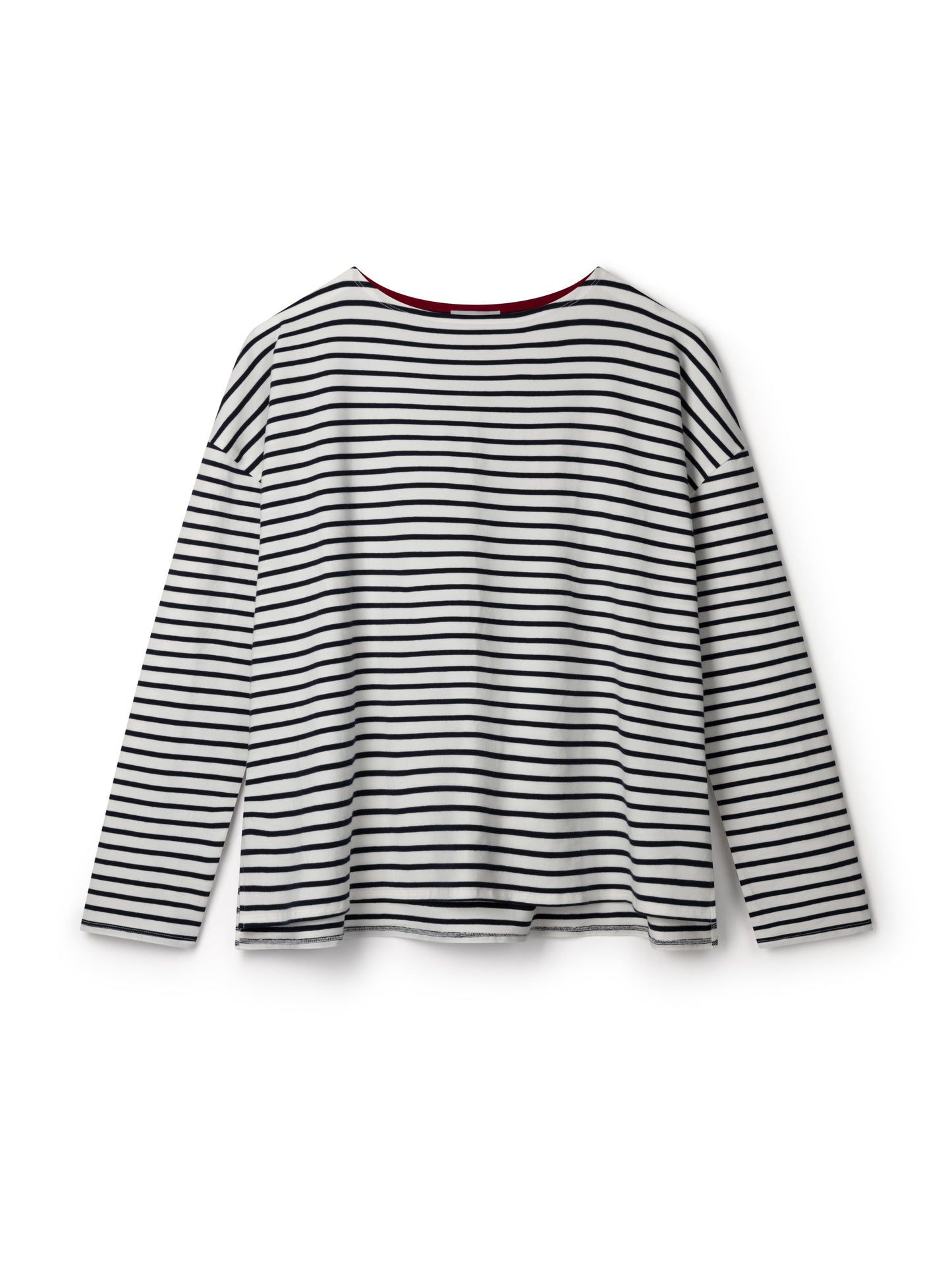 Chalk Bryony Stripe Top in Navy and White