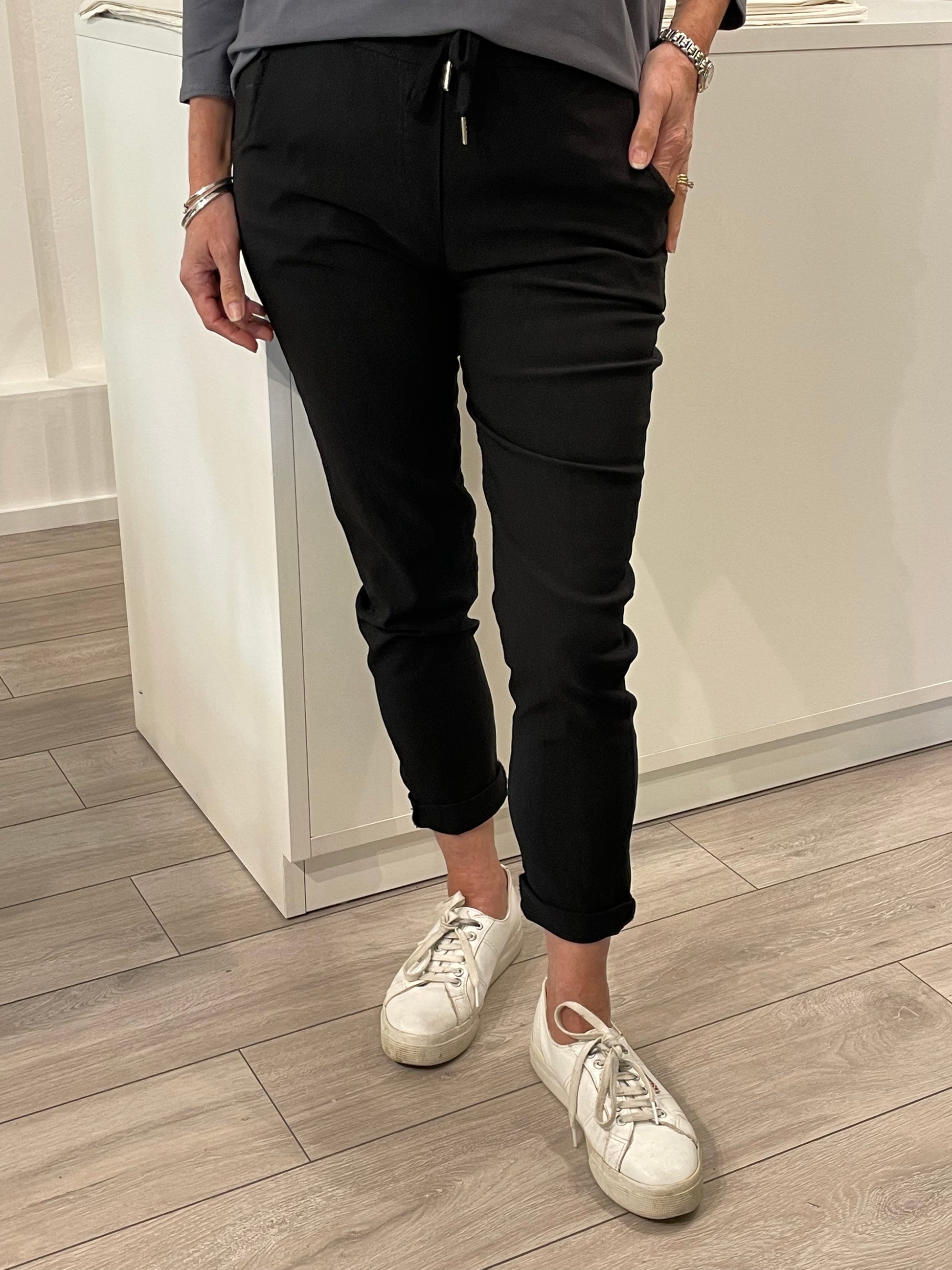 Black Super Stretch Trousers